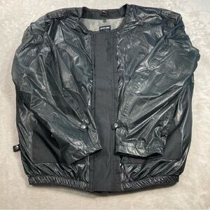 XElement Mens Black Polyester Motorcycle Jacket Zip-Out Liner Sz XL